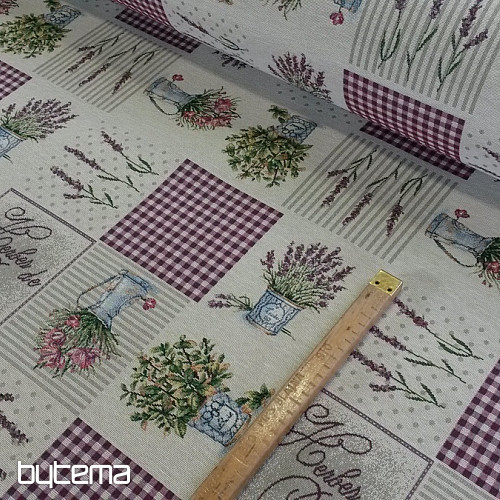 Gobelínová látka KVĚTY Z PROVENCE