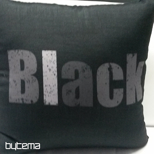 Dekorační povlak na polštář COLORS BLACK