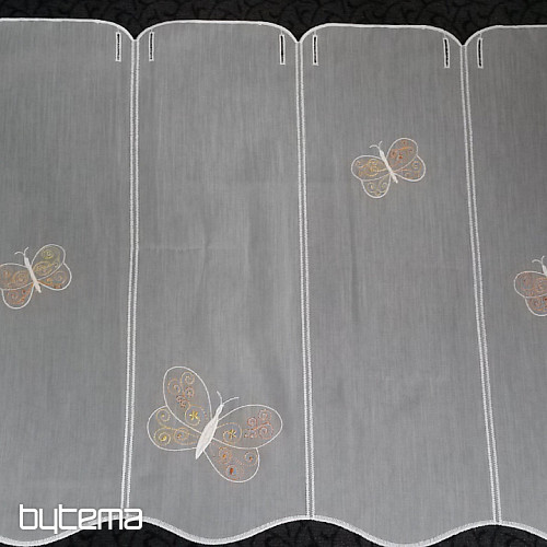 Záclonka na vitrážku MOTÝLCI
