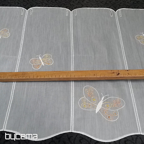 Záclonka na vitrážku MOTÝLCI