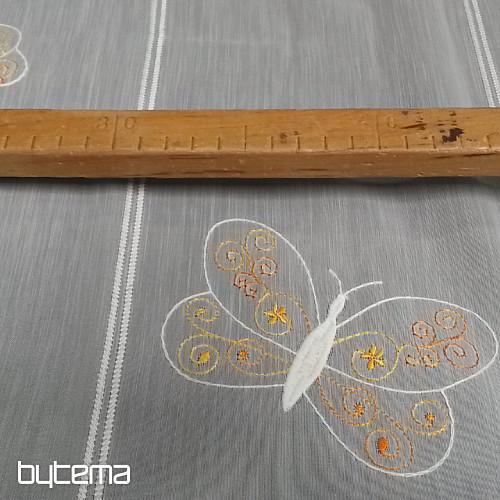 Záclonka na vitrážku MOTÝLCI