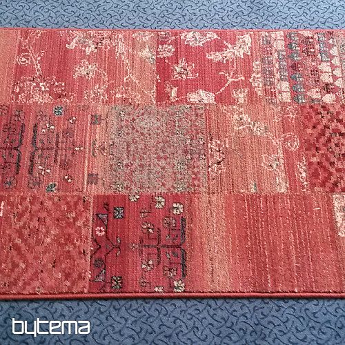 Luxusní vlněný běhoun ROYAL PATCHWORK red