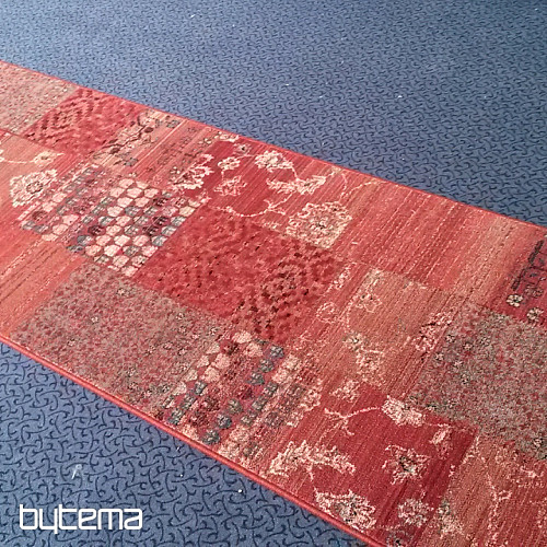 Luxusní vlněný běhoun ROYAL PATCHWORK red