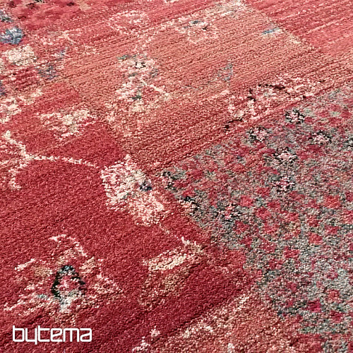 Luxusní vlněný běhoun ROYAL PATCHWORK red