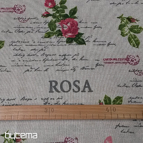 Dekorační látka CLOE ROSA 280 cm