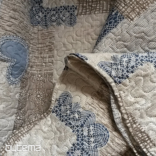 Přehoz patchwork srdce EVO