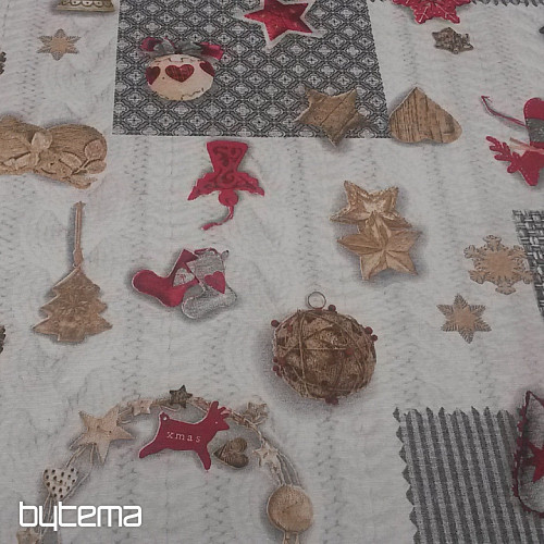 Dekorační látka NEVADA červená