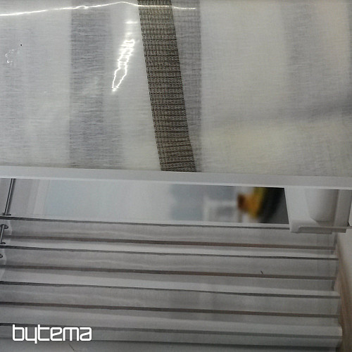 Lehký dekorační závěs MARLON béžový 135x245