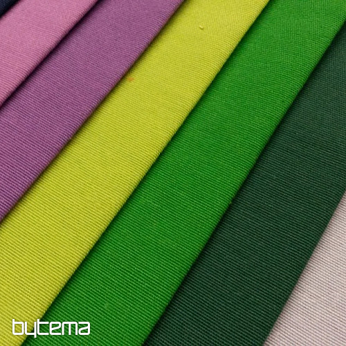 Dekorační látka jednobarevná LISO zelená svěží