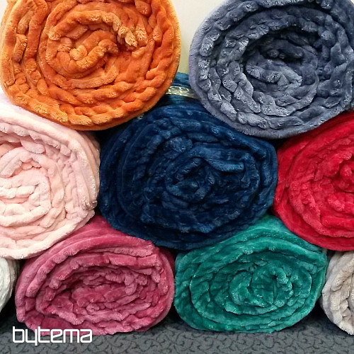 deka z mikrovlákna EXTRA MĚKKÁ OVEČKA manžestr - oříšek