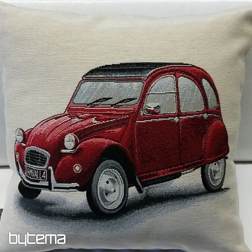 Gobelínový povlak na polštář Citroën 2CV red