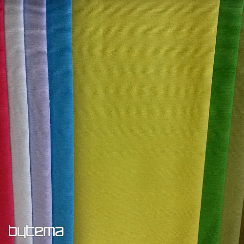 Dekorační látka jednobarevná LISO zelená svěží