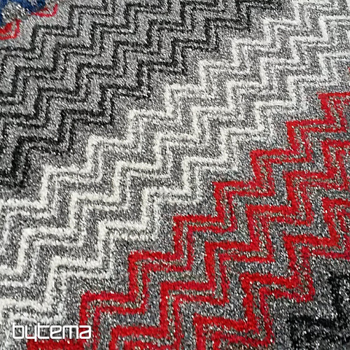 Moderní koberec ZIG ZAG red