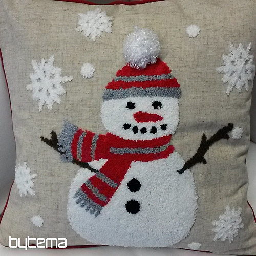 Vyšívaný dekorační povlak SNOWMAN