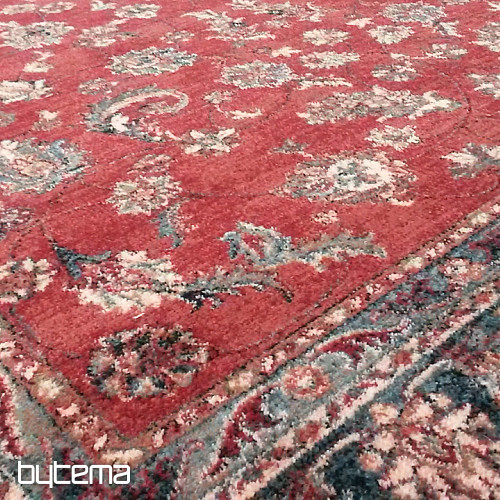 Luxusní vlněné koberce ROYAL celoplošný květ red