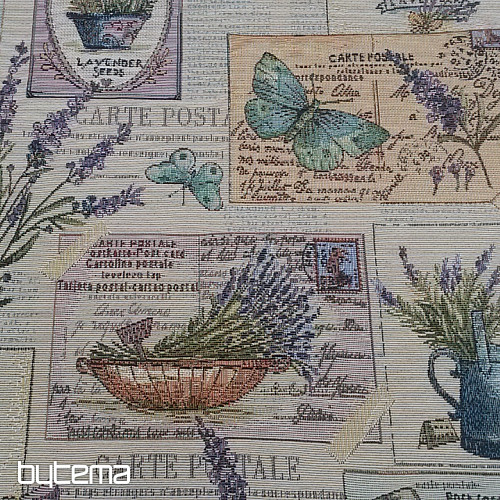 Gobelínová látka LAVENDER SEEDS GARDEN 3