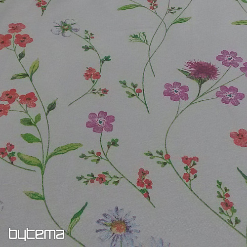 Dekorační látka LUČNÍ KVÍTÍ