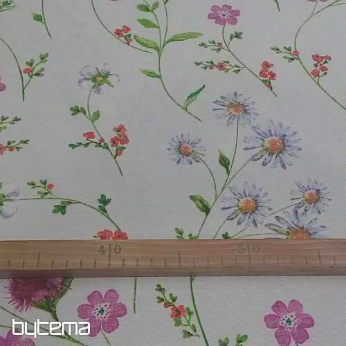 Dekorační látka LUČNÍ KVÍTÍ