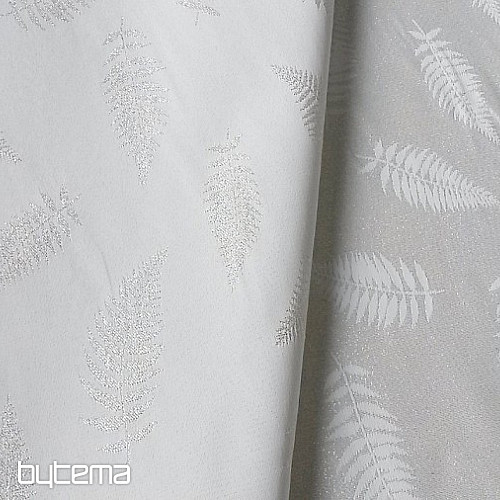 Vánoční ubrusy a šály LEAFS I natur silver