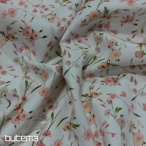 Bavlněná látka JARDINS C pink