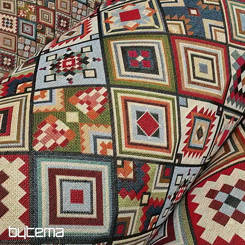 Gobelínová látka AZTEC střední