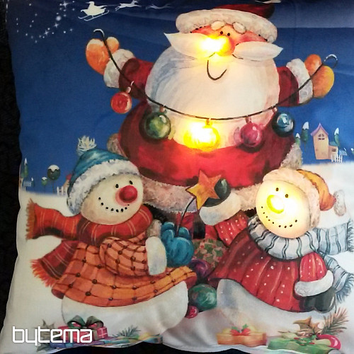 Dekorační povlak SANTA svítící LED