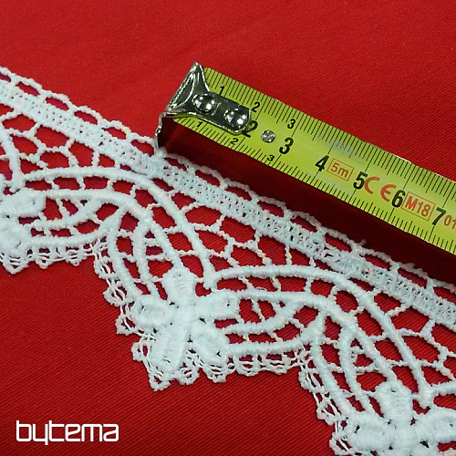 Krajka 5557/0010 6 cm bílá matná