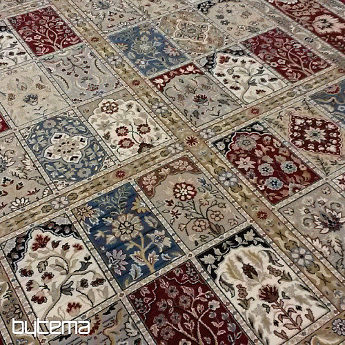 Vlněný klasický koberec DIAMOND ORIENT 7216/300 kazetový