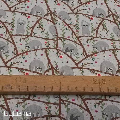 Bavlněná látka LENOCHODI 2