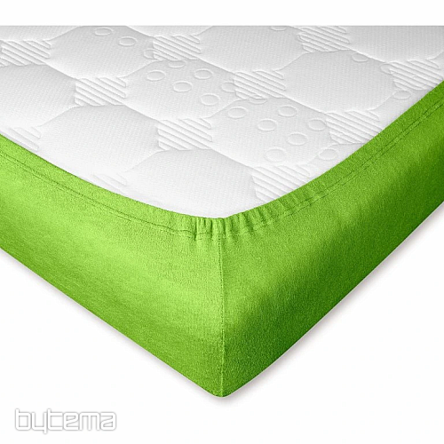 Froté prostěradlo barva KIWI