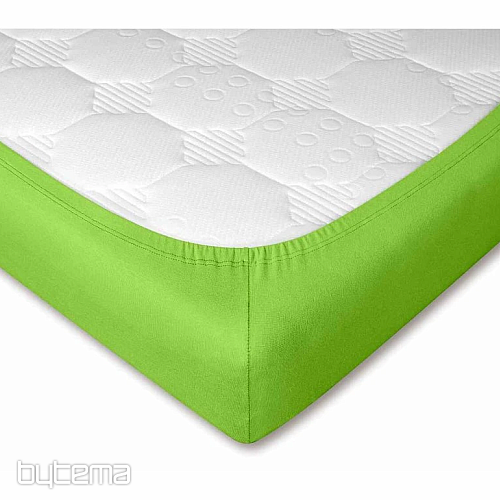 Jersey prostěradlo barva KIWI