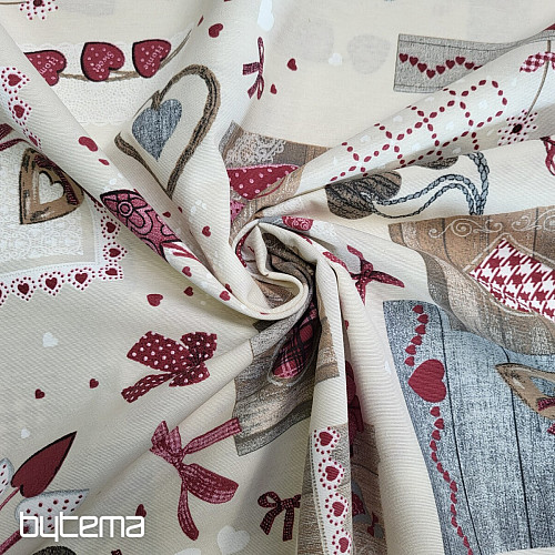 Dekorační látka TM PATCHWORK bordó