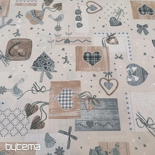 Dekorační látka TM PATCHWORK beige