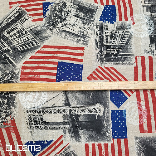 Dekorační látka AMERICA