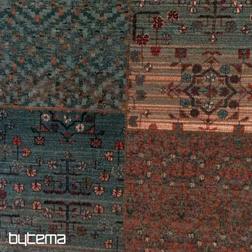 Luxusní vlněné koberce ROYAL PATCHWORK green