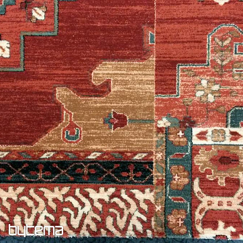 Luxusní vlněné koberce ROYAL PATCHWORK multi red