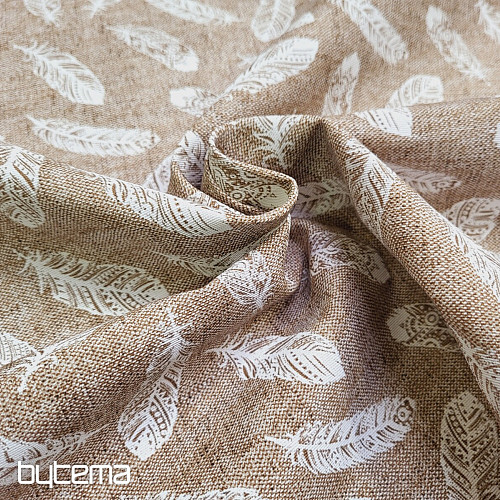 Dekorační látka ART PEŘÍČKA