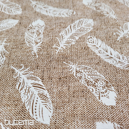 Dekorační látka ART PEŘÍČKA