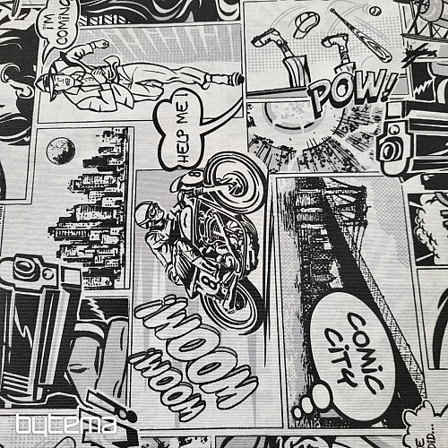 Dekorační látka KOMIKS SPACE