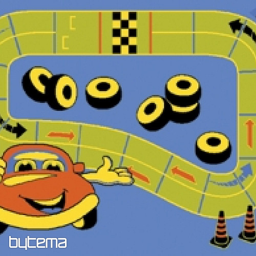 Dětský kusový koberec AUTODRÁHA