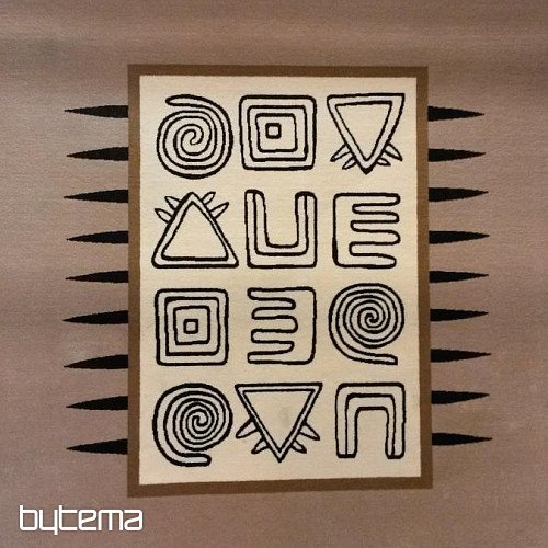 Designový vlněný kusový koberec art III