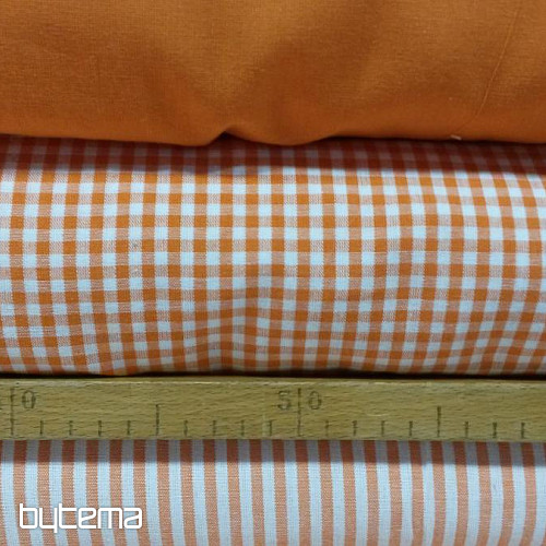 Dekorační látka oranžová uni cezalier 62