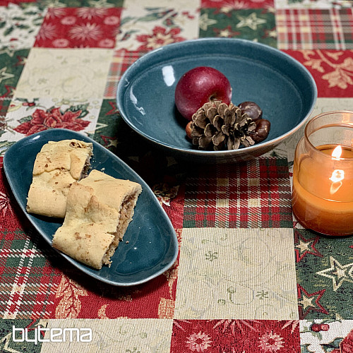 Vánoční gobelínový ubrus a šál HOLLY