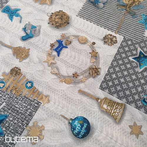 Dekorační látka NEVADA modrá