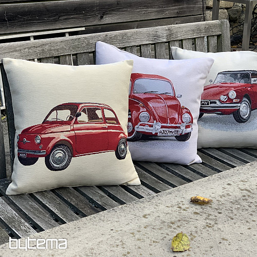 Gobelínový povlak na polštář VW BROUK ČERVENÝ