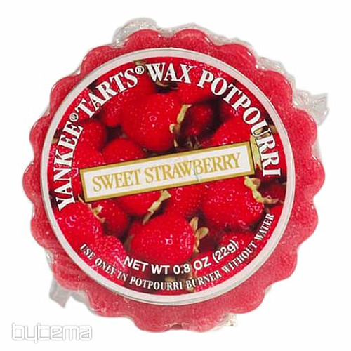 svíčka YANKEE CANDLE vůně SWEET STRAWBERRY - sladké jahody