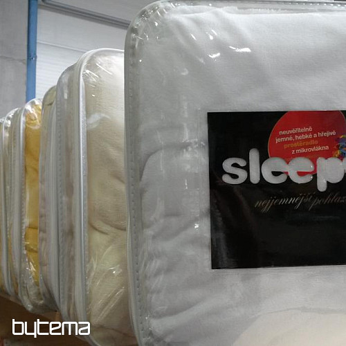 prostěradlo mikroflanel SLEEP WELL oranžová