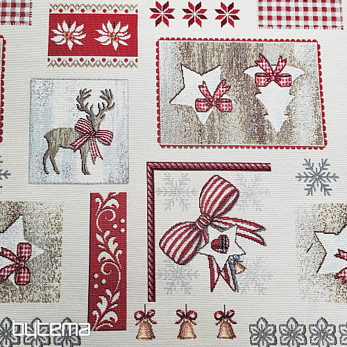Gobelínová látka COUNTRY CHRISTMAS