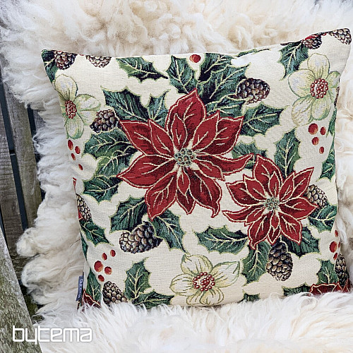 Vánoční gobelínový povlak VÁNOČNÍ RŮŽE BARDI
