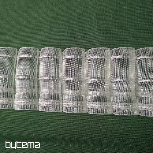 Řasící stuha na záclonu 8 cm, 1:2
